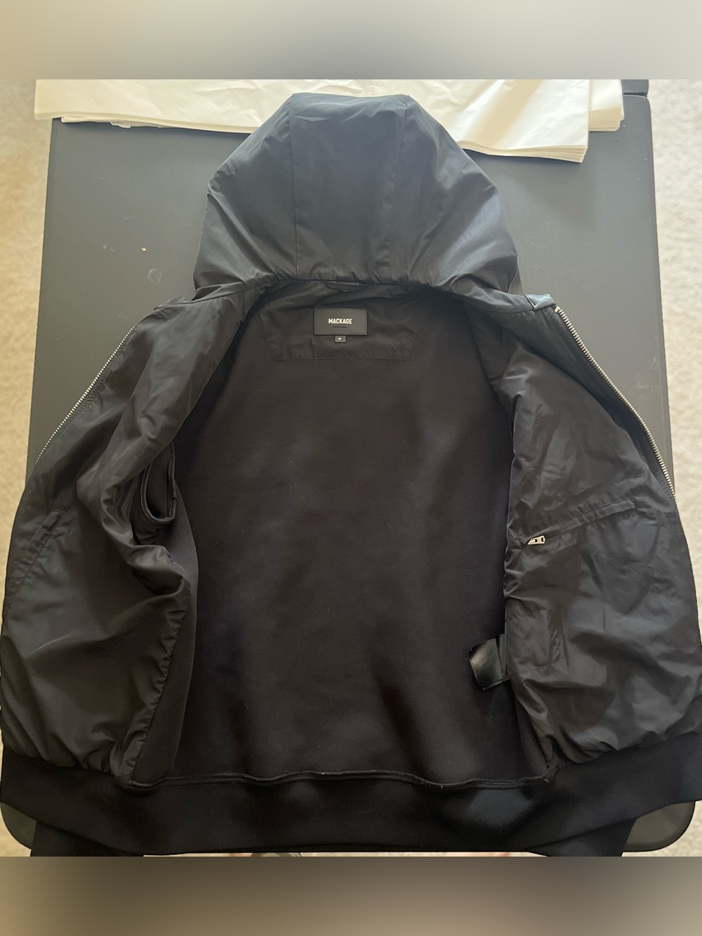 Mackage “Leather” Hoodie - Picture 3 of 8